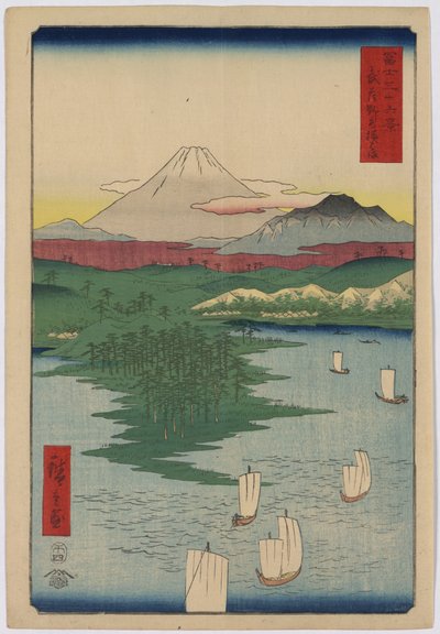 Noge und Yokohama von Utagawa Hiroshige